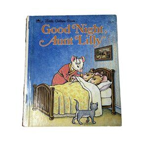 Good Night, Aunt Lilly Little Golden Book 1983  u Childrens Story Book Fairy Tal